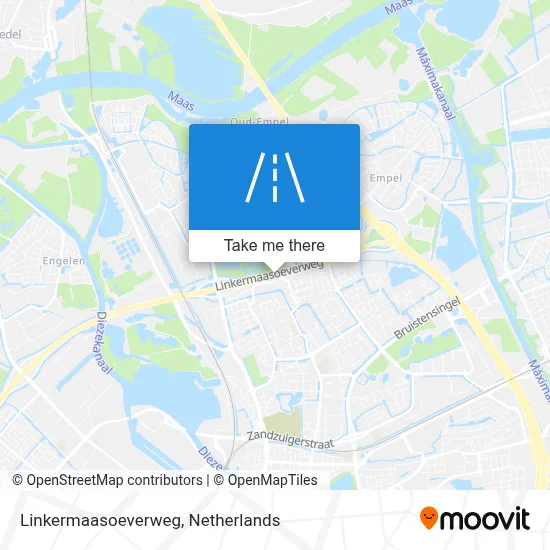 Linkermaasoeverweg map
