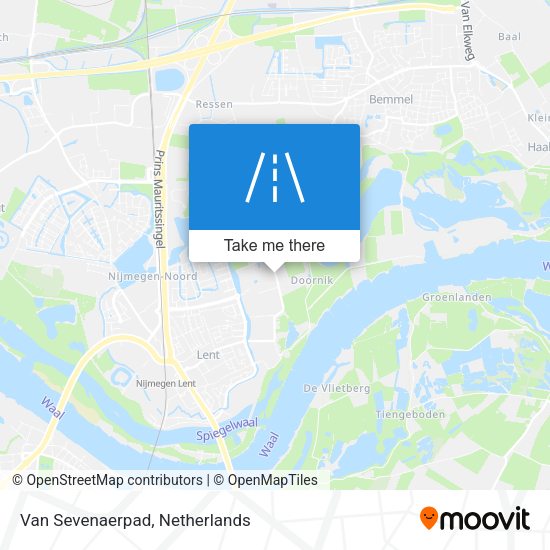 Van Sevenaerpad map