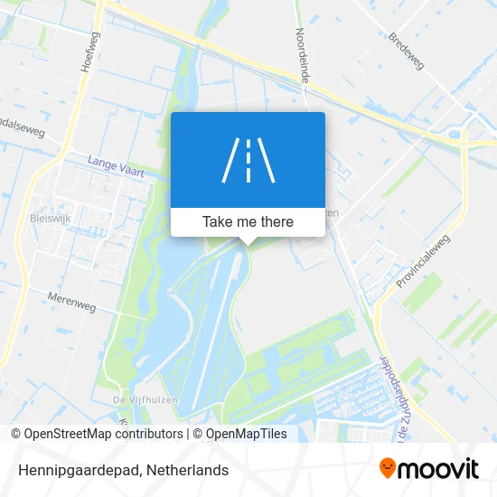 Hennipgaardepad map
