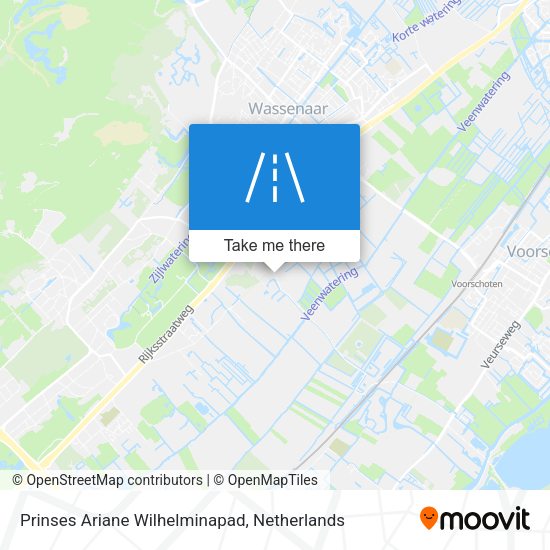 Prinses Ariane Wilhelminapad map