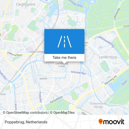 Poppebrug map