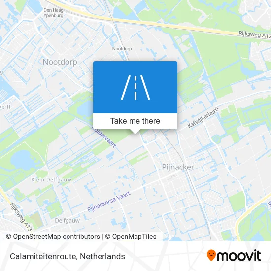 Calamiteitenroute map