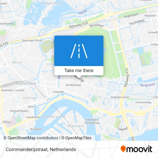 Commanderijstraat Karte