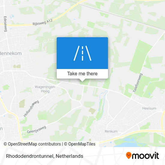 Rhododendrontunnel Karte