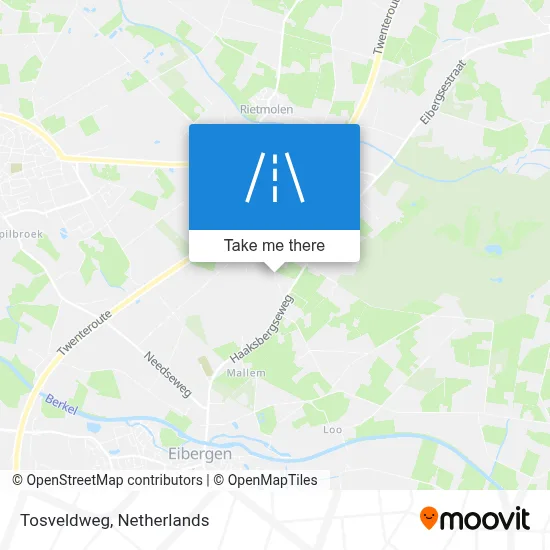 Tosveldweg map