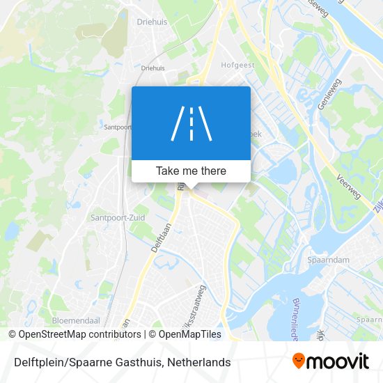 Delftplein/Spaarne Gasthuis map