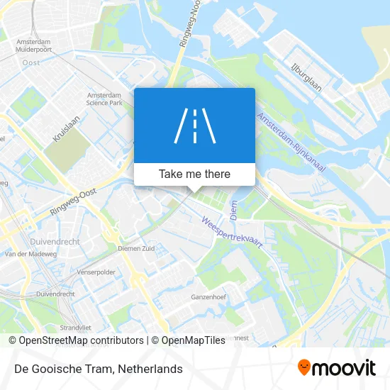De Gooische Tram map