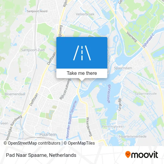 Pad Naar Spaarne map
