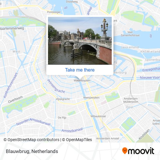 Blauwbrug map