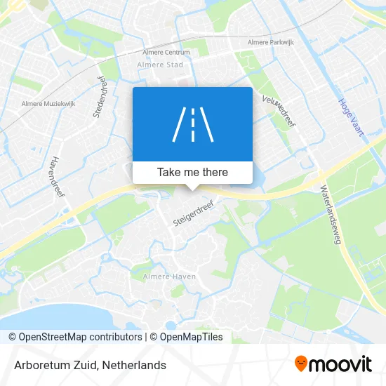 Arboretum Zuid map