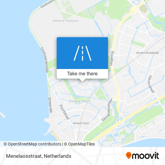 Menelaosstraat Karte