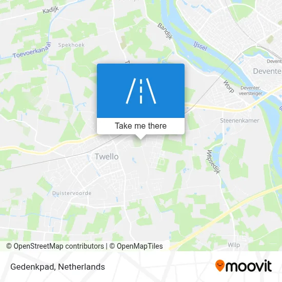 Gedenkpad map