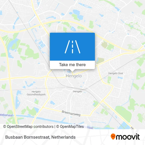 Busbaan Bornsestraat map
