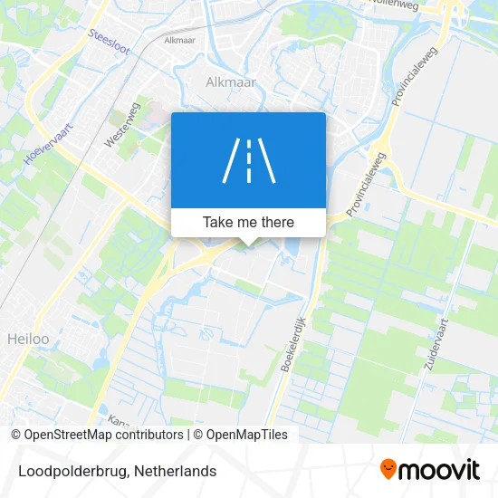 Loodpolderbrug map