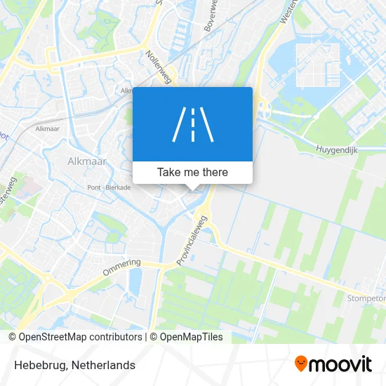 Hebebrug map