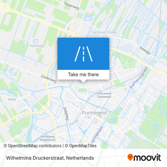 Wilhelmina Druckerstraat map