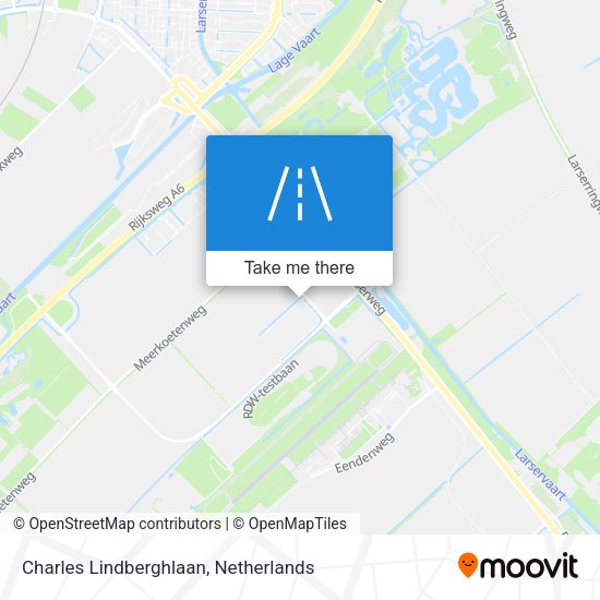 Charles Lindberghlaan map