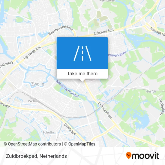 Zuidbroekpad map