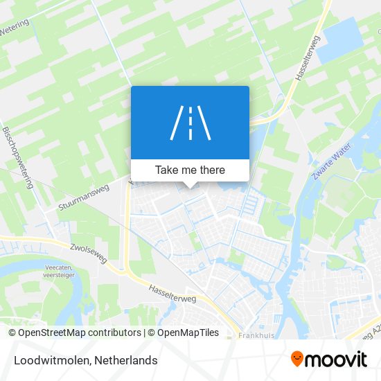 Loodwitmolen Karte