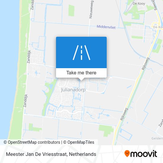 Meester Jan De Vriesstraat map
