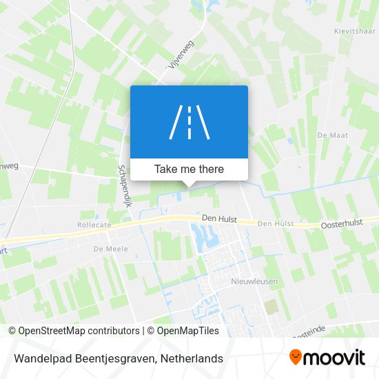Wandelpad Beentjesgraven map