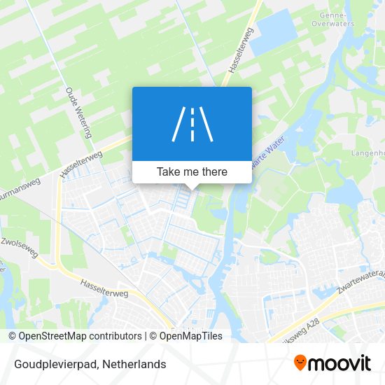 Goudplevierpad map