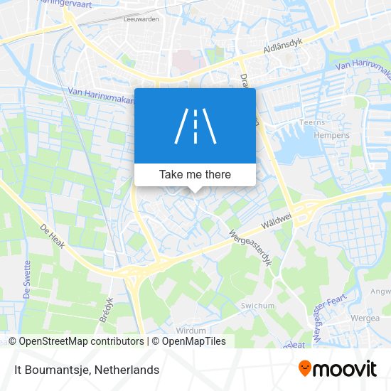 It Boumantsje map