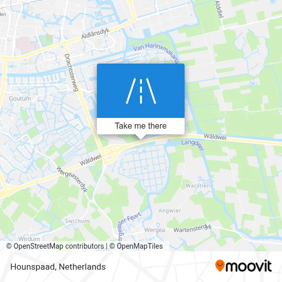 Hounspaad map