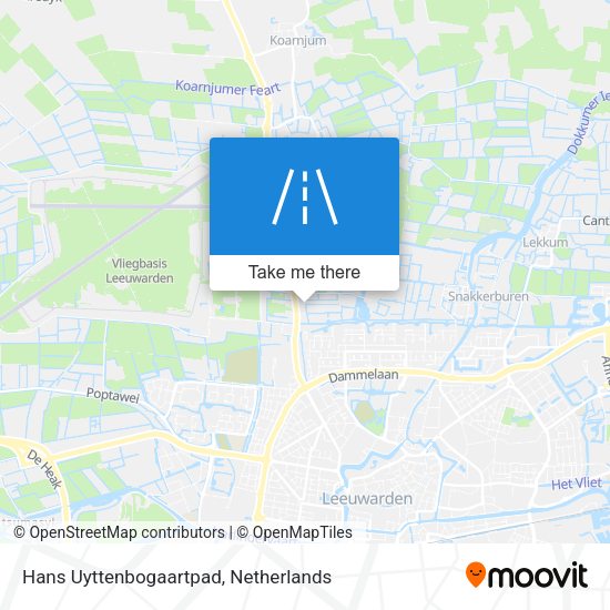 Hans Uyttenbogaartpad map