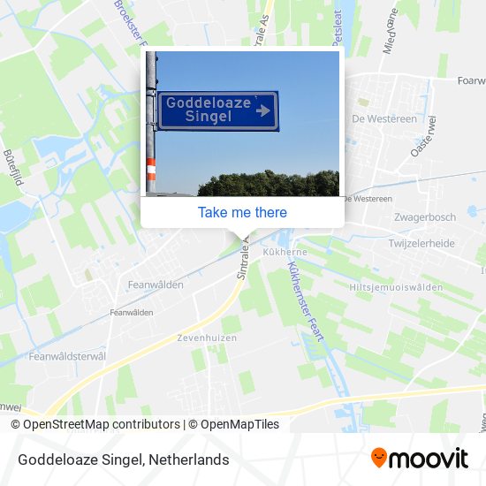 Goddeloaze Singel map