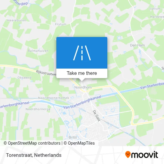 Torenstraat map