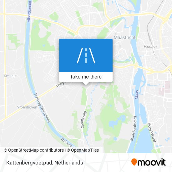 Kattenbergvoetpad map