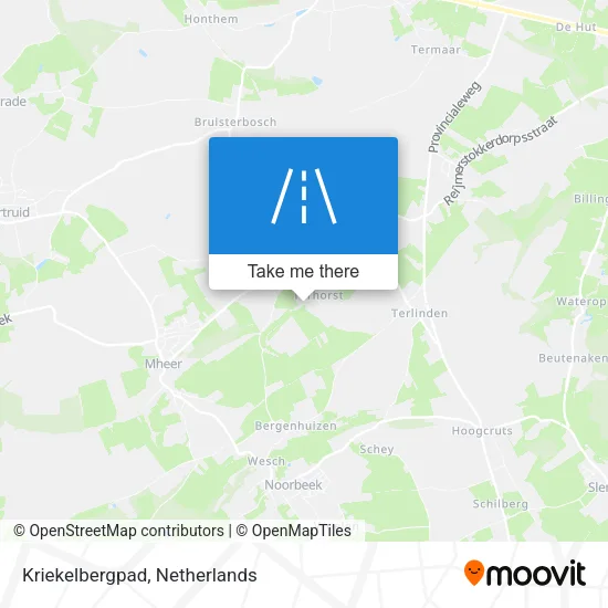 Kriekelbergpad map