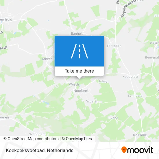 Koekoeksvoetpad map