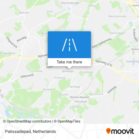 Palissadepad map