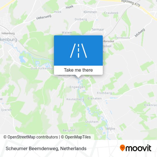 Scheumer Beemdenweg map