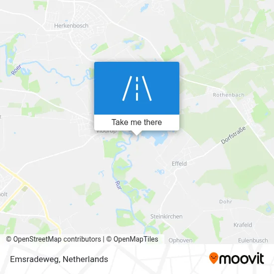 Emsradeweg map