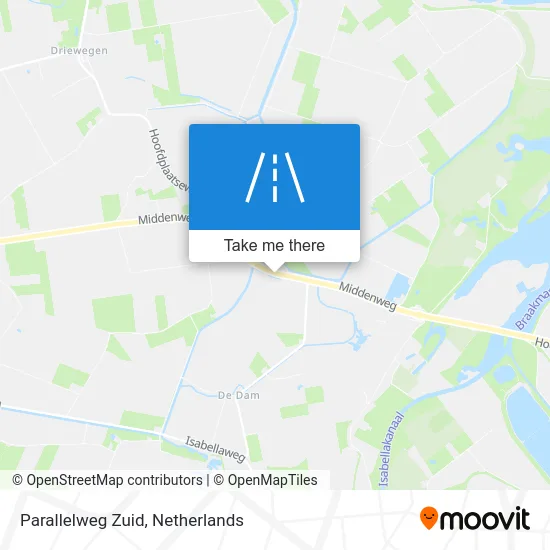 Parallelweg Zuid map