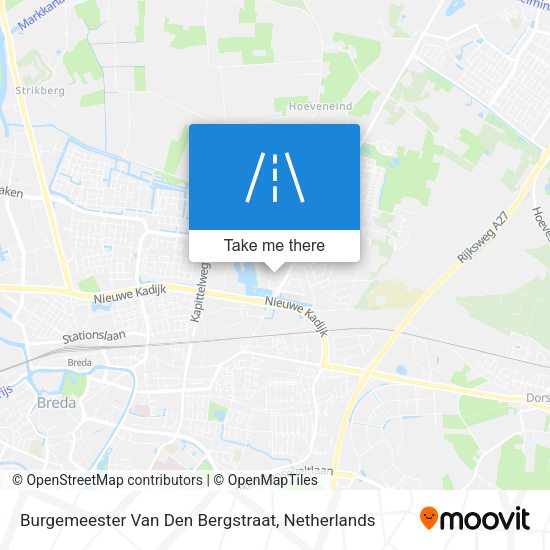 Burgemeester Van Den Bergstraat map