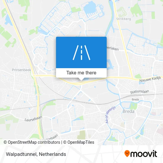 Walpadtunnel map