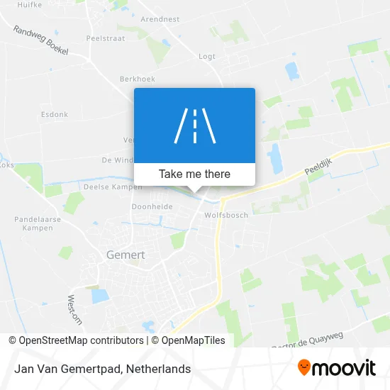 Jan Van Gemertpad map