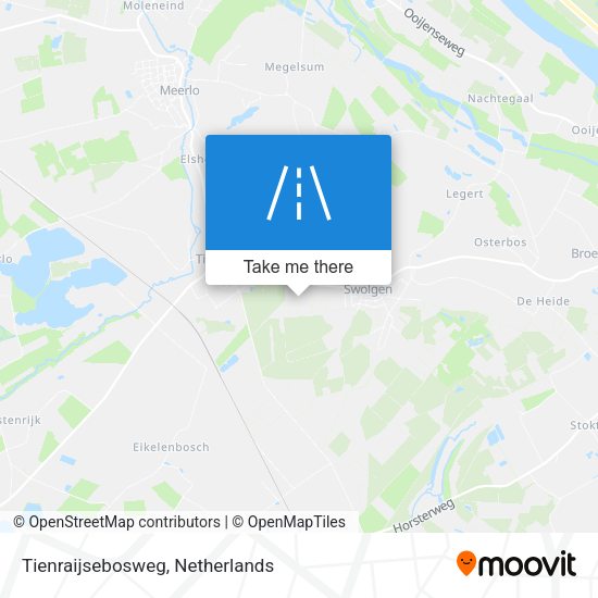 Tienraijsebosweg map