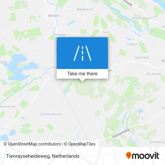 Tienrayseheideweg map