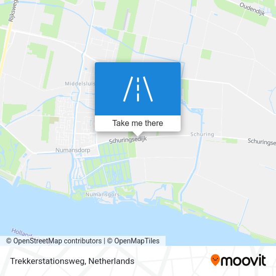 Trekkerstationsweg map