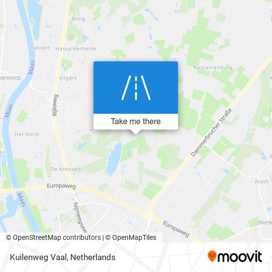 Kuilenweg Vaal map