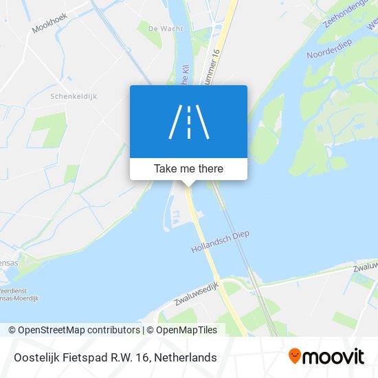 Oostelijk Fietspad R.W. 16 map
