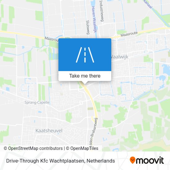 Drive-Through Kfc Wachtplaatsen map