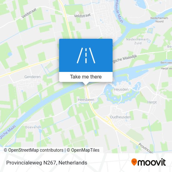 Provincialeweg N267 map