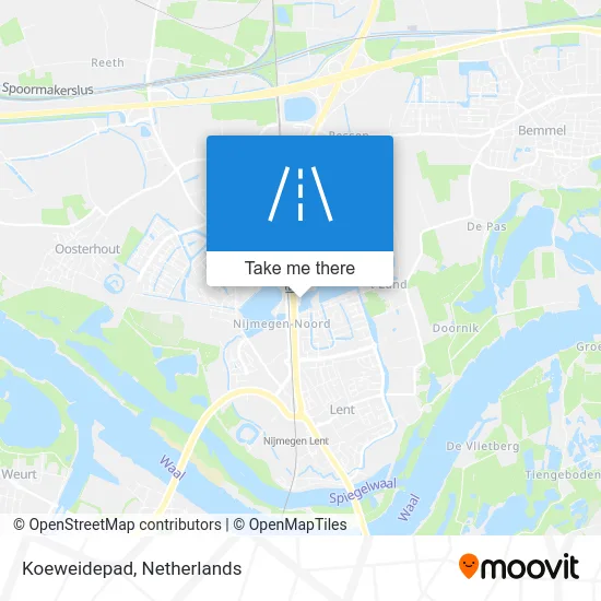Koeweidepad map