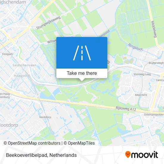 Beekoeverlibelpad map